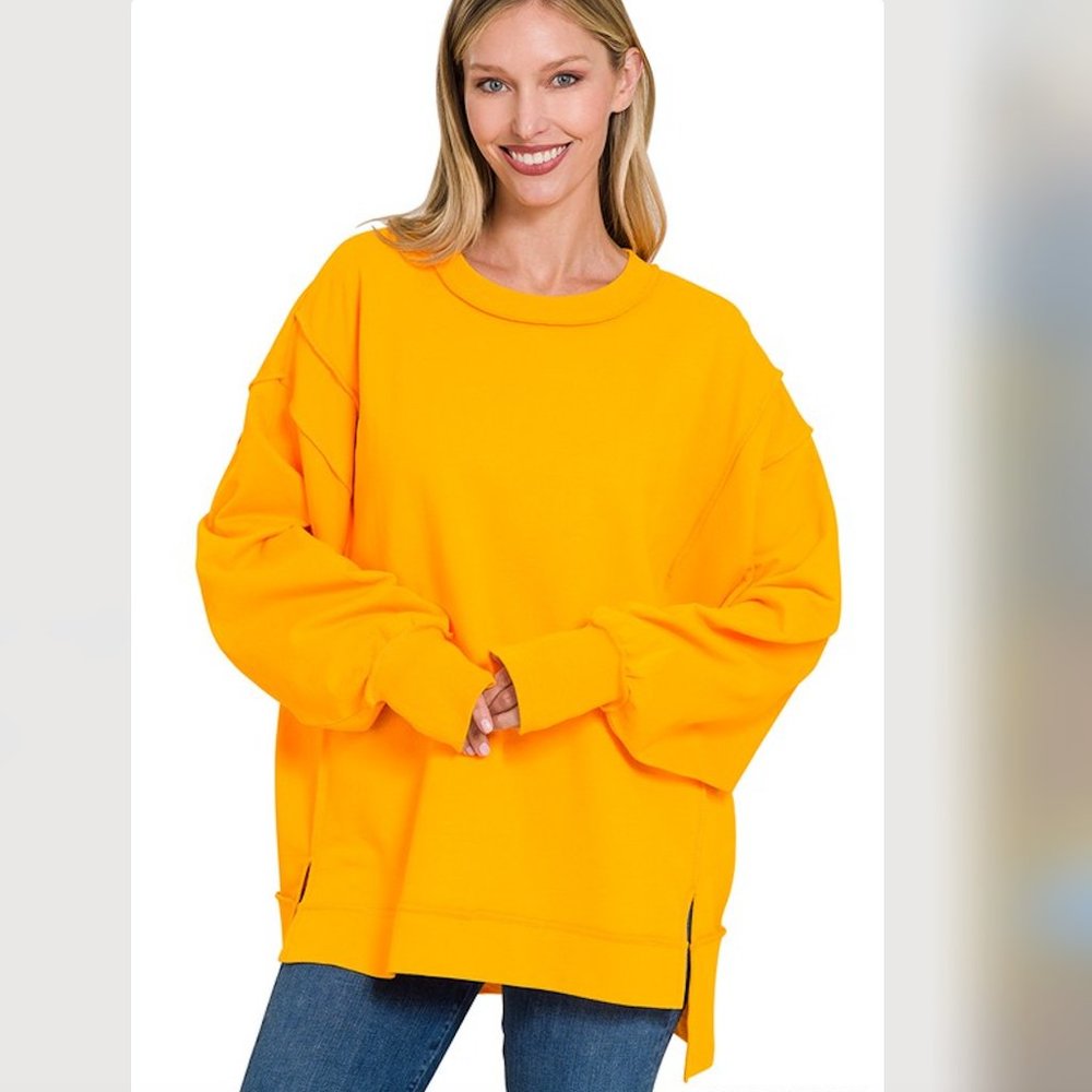 NEW Camden Sweatshirt from Zenana in Gold